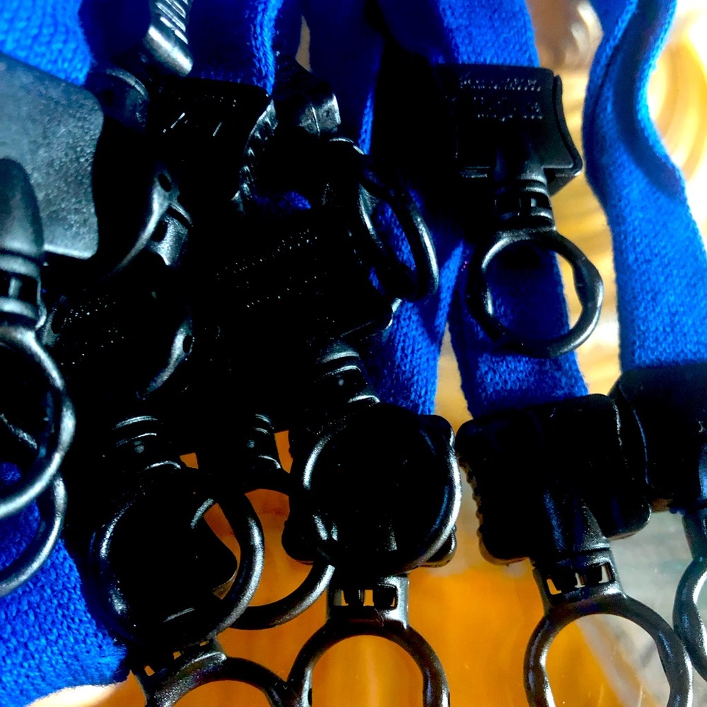 59 blue soft lanyards